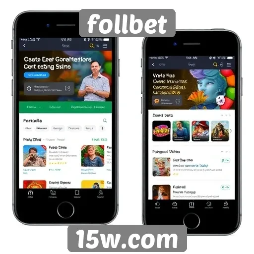 Experiência mobile do site follbet em dispositivos